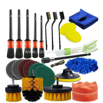 Microfiber Cloth Towel Multi-Functional Brush Buffing Vehicle Car Care Kit car cleaning kit car wash kit